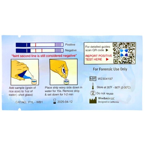 Fentanyl Test Strips By Wisebatch Harm Reduction 24pk - Pipe Zone