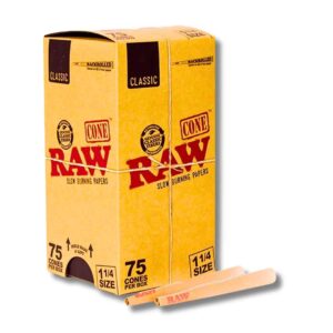 RAW Classic 1 1/4 Backrolled Cones - 75 Count