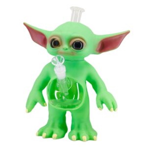 12" XL "Big Grogu" Silicone Water Pipe - Durable Collector's Edition (SIL-171)