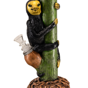 WTP-2274 Sloth Tree Water Pipe - 10" Hand-Painted Themed Borosilicate Glass