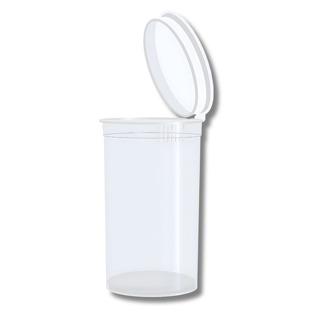 POP TOP 3.5 GRAM CONTAINER 19 DRAM (CLEAR & HOT PINK)-3