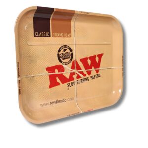 RAW XXL Metal Rolling Tray - 20" x 15" Professional Preparation Station