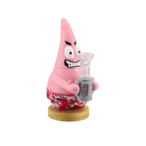 6" SILICONE PINK STARFISH WATER PIPE SIL-140