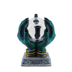 7.5" Divination Hand 3D Hybrid Water Pipe - Glass & Silicone Armor Series (SIL-241)