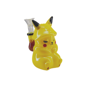 4" YELLOW PIKA GLASS WATER PIPE WTP-2590