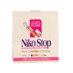 Niko Stop Premium Tar Filters - 24 Count Display Box (Bulk Wholesale)