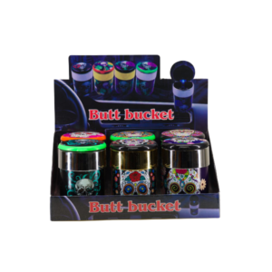 Skull Flip-Top L.E.D. Automotive Ashtray (6-Pack) - High-Visibility Glow Series