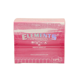 Elements Pink Perforated Rolling Tips - 50 Count Retail Display Box