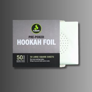 Fumari Pre-Poked Hookah Foil (50-Piece Pack)