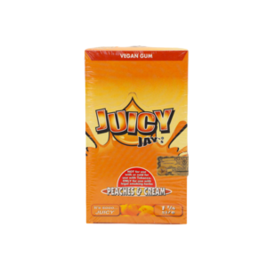 Juicy Jay’s Peaches and Cream 1 1/4 Rolling Papers - 24 Count Full Retail Display