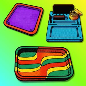 Plastic & Silicone Rolling Trays
