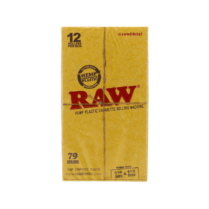 RAW 79mm Adjustable Rolling Machine - 12 Count Retail Display Box