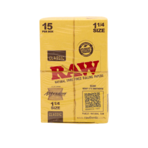 RAW Artesano 1 1/4 Rolling Papers - All-In-One Pack with Tips & Rolling Tray