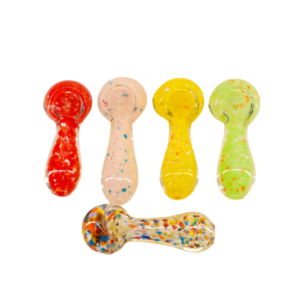 2.5" Mini Frit Color Spoon Glass Hand Pipe (GHP-1867)