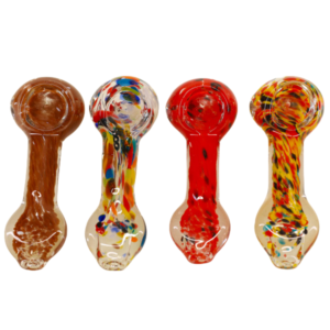 3.5" Flat Spec Dot Glass Hand Pipe (GHP-1868)